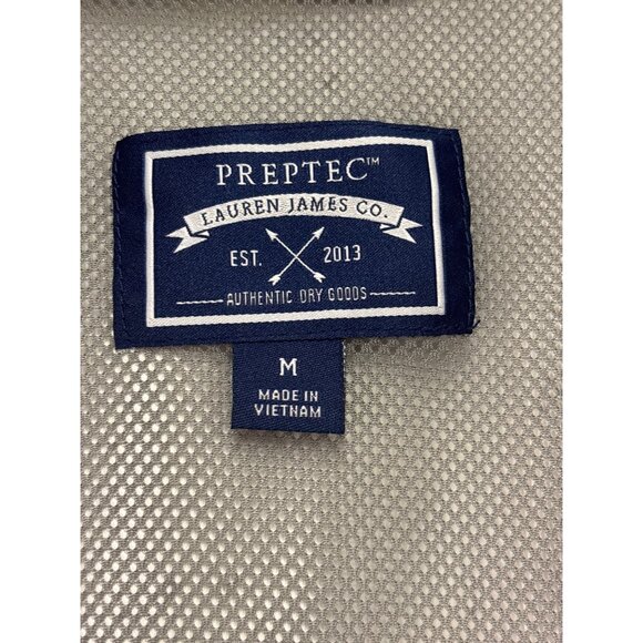 Lauren James Co. Preptec Hooded Lightweight Gray Nylon Jacket M - Picture 5 of 9
